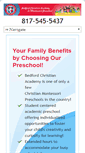 Mobile Screenshot of bedfordchristianacademy.org
