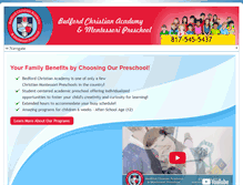 Tablet Screenshot of bedfordchristianacademy.org